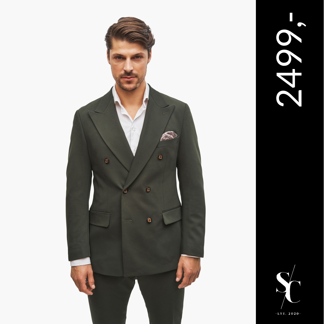 Billede af Suit Club - Miami Green Doublebreasted Two-piece Suit