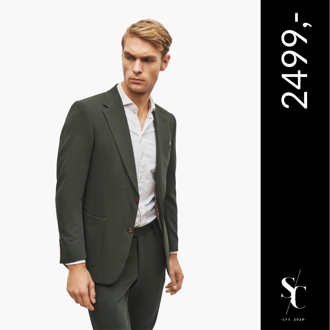 Se Suit Club - Miami Green Two-piece Suit hos Suitclub.dk