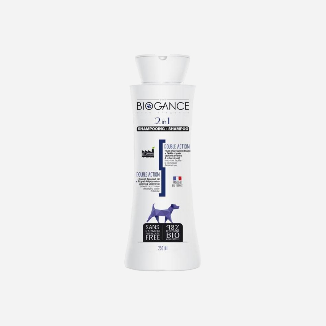 Billede af Biogance 2 i 1 shampoo og balsam til hunde - 250ml