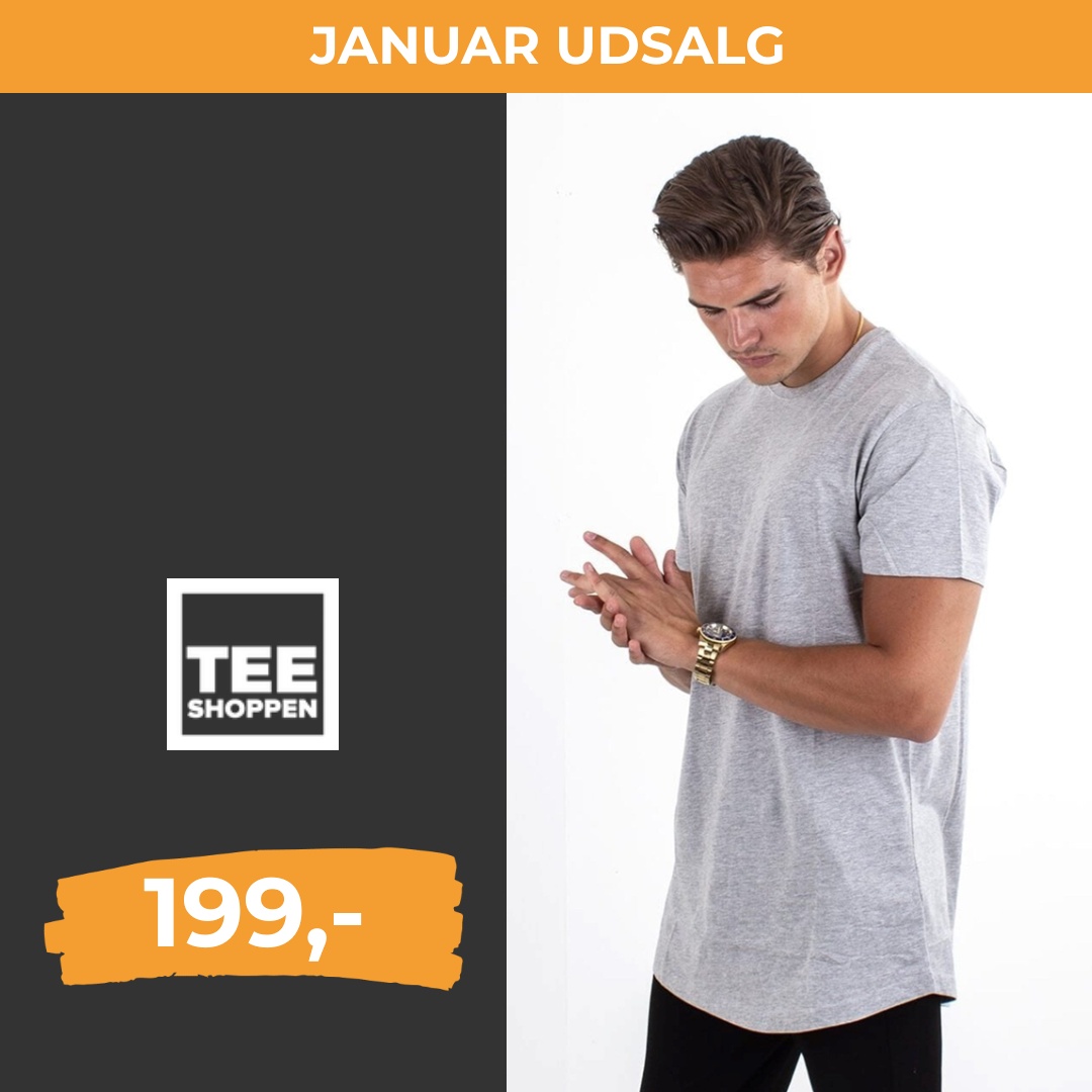 Product Image for Long T-shirt - Oxford Grå
