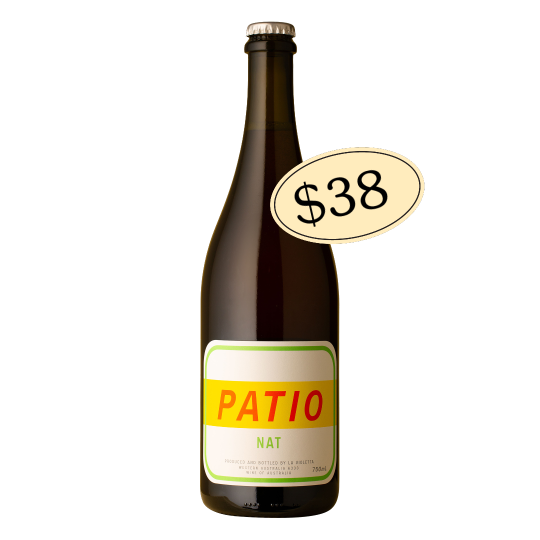 Image of La Violetta <br>Patio Nat Muscat / Riesling Pet Nat 2023