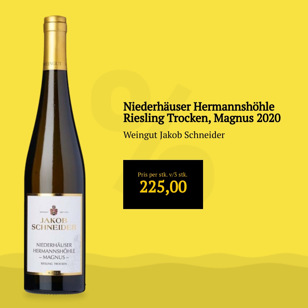 Weingut Jakob Schneider Niederhäuser Hermannshöhle Riesling Trocken, Magnus 2020