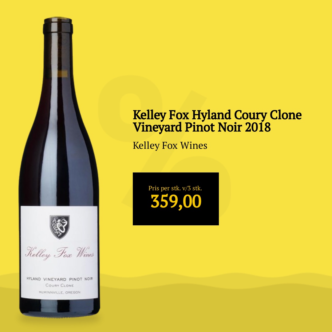 Kelley Fox Wines Kelley Fox Hyland Coury Clone Vineyard Pinot Noir 2018