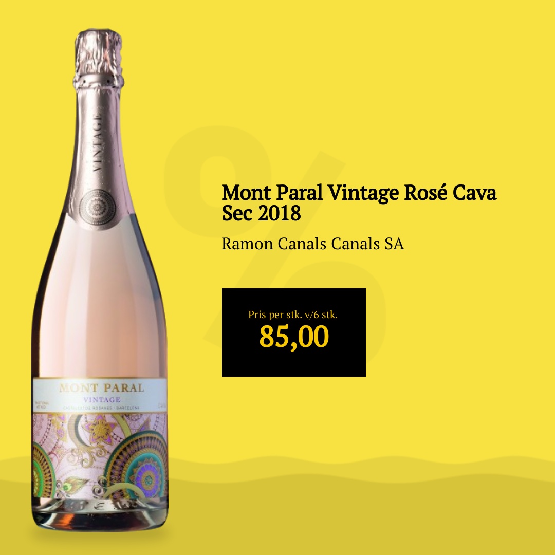 Ramon Canals Canals SA Mont Paral Vintage Rosé Cava Sec 2018