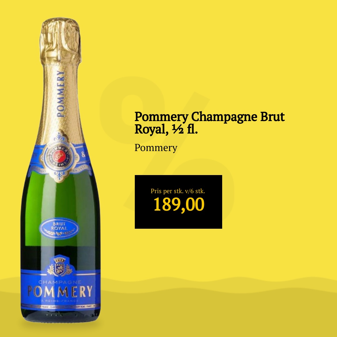 Pommery Champagne Brut Royal, ½ fl.
