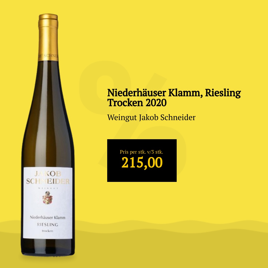 Weingut Jakob Schneider Niederhäuser Klamm, Riesling Trocken 2020