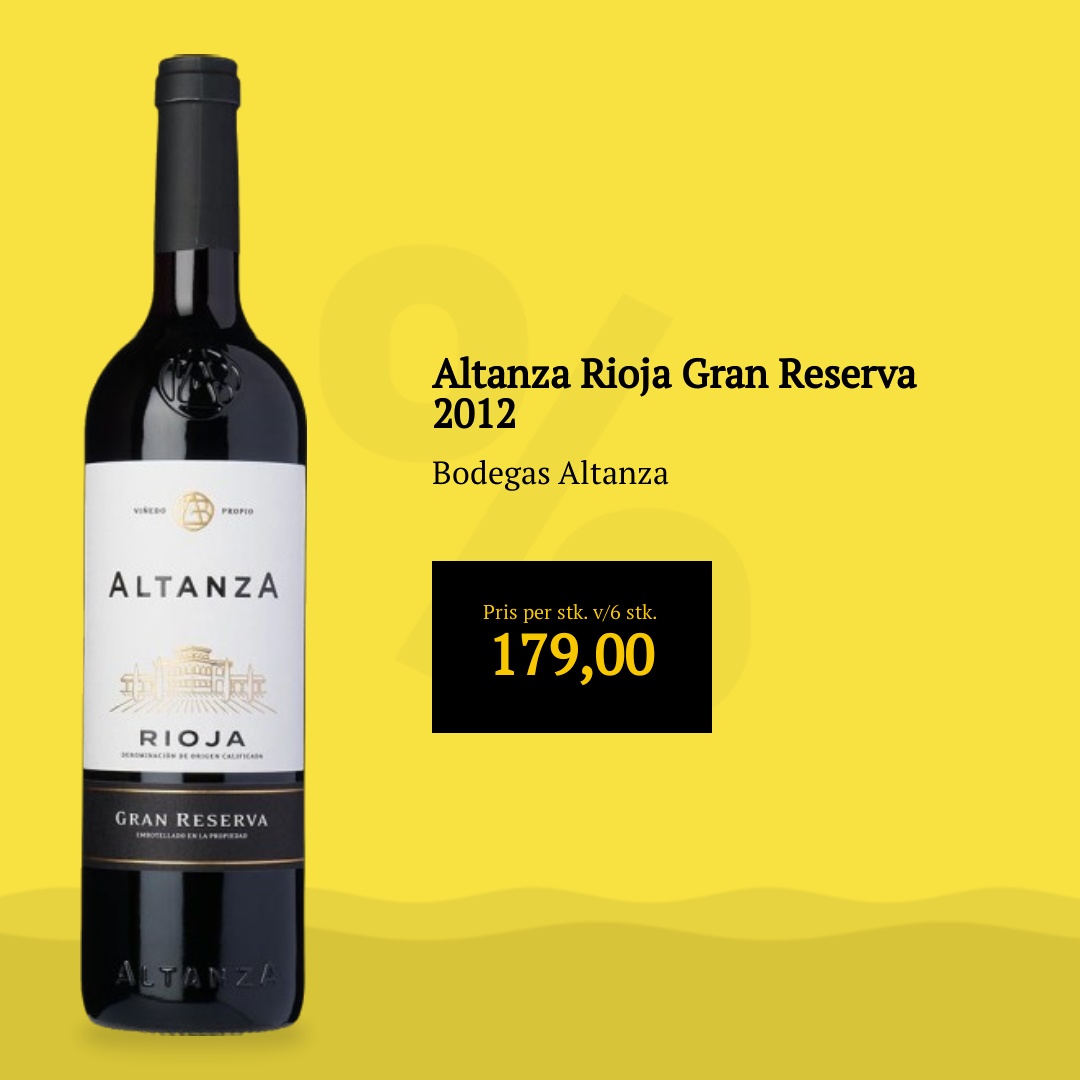 Altanza Rioja Gran Reserva 2012