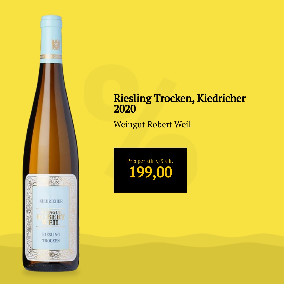 Weingut Robert Weil Riesling Trocken, Kiedricher 2020