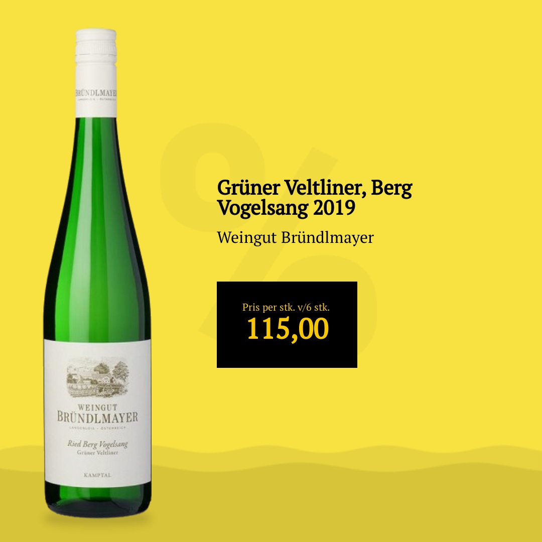 Weingut Bründlmayer Grüner Veltliner, Berg Vogelsang 2019
