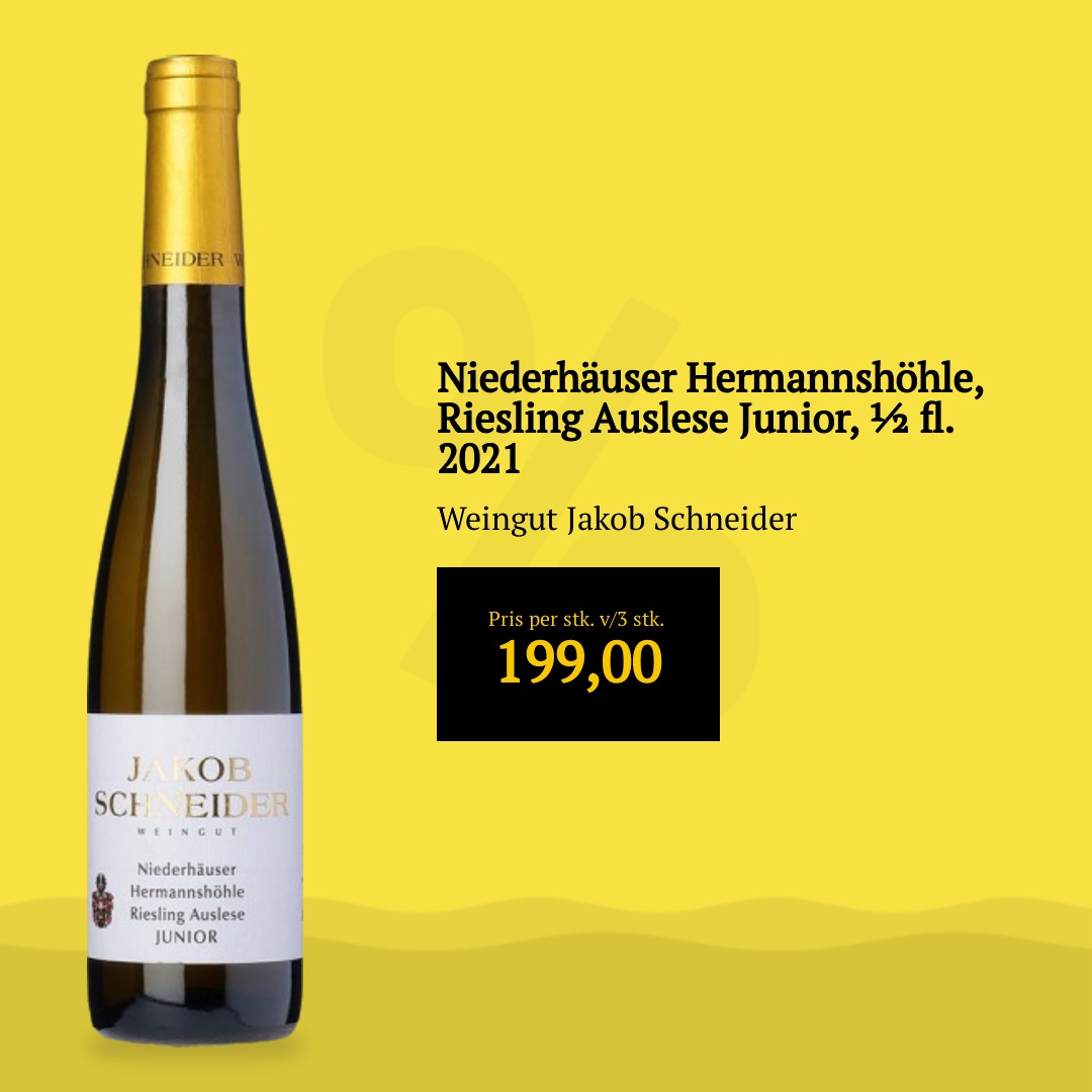  Niederhäuser Hermannshöhle, Riesling Auslese Junior, ½ fl. 2021