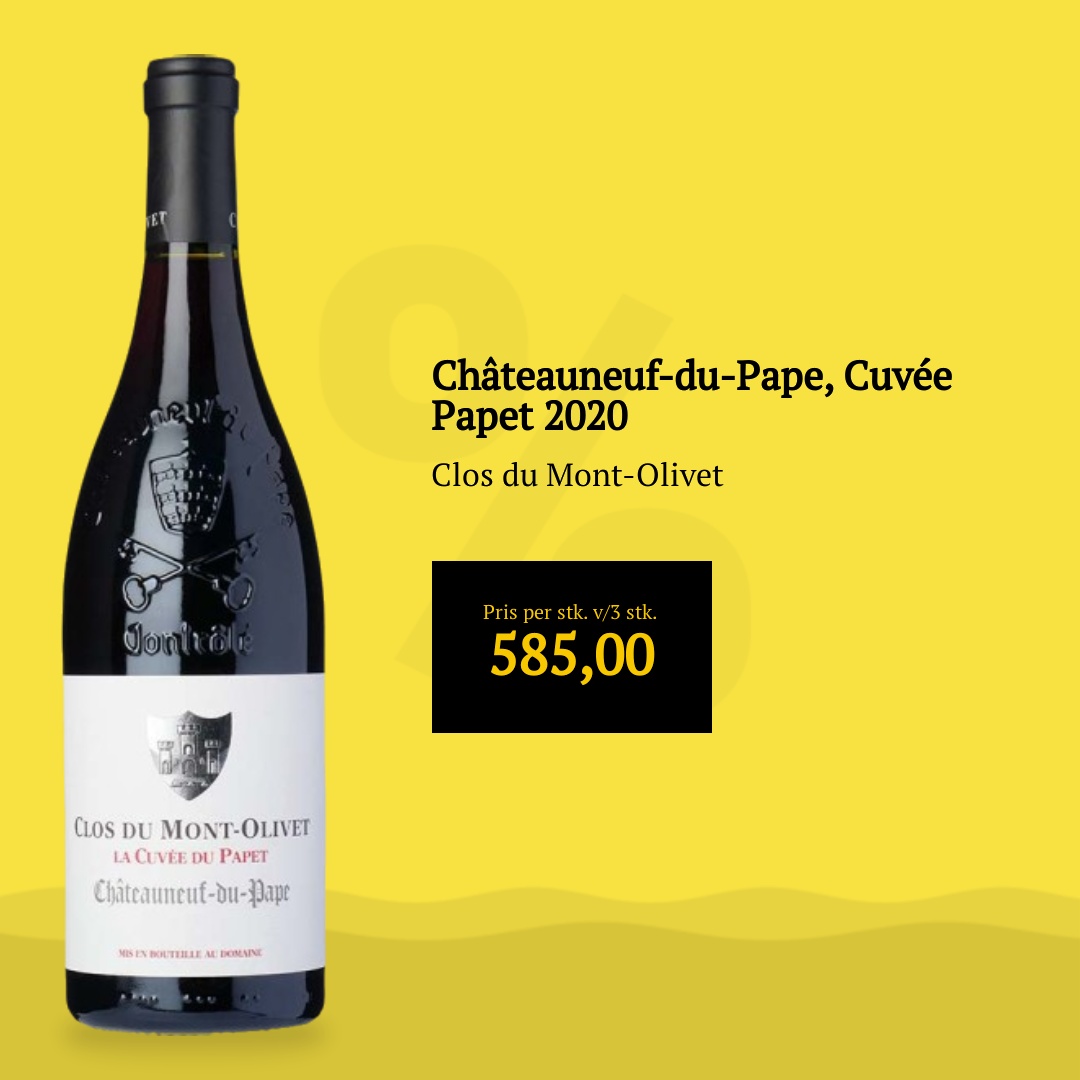 Clos du Mont-Olivet Châteauneuf-du-Pape, Cuvée Papet 2020