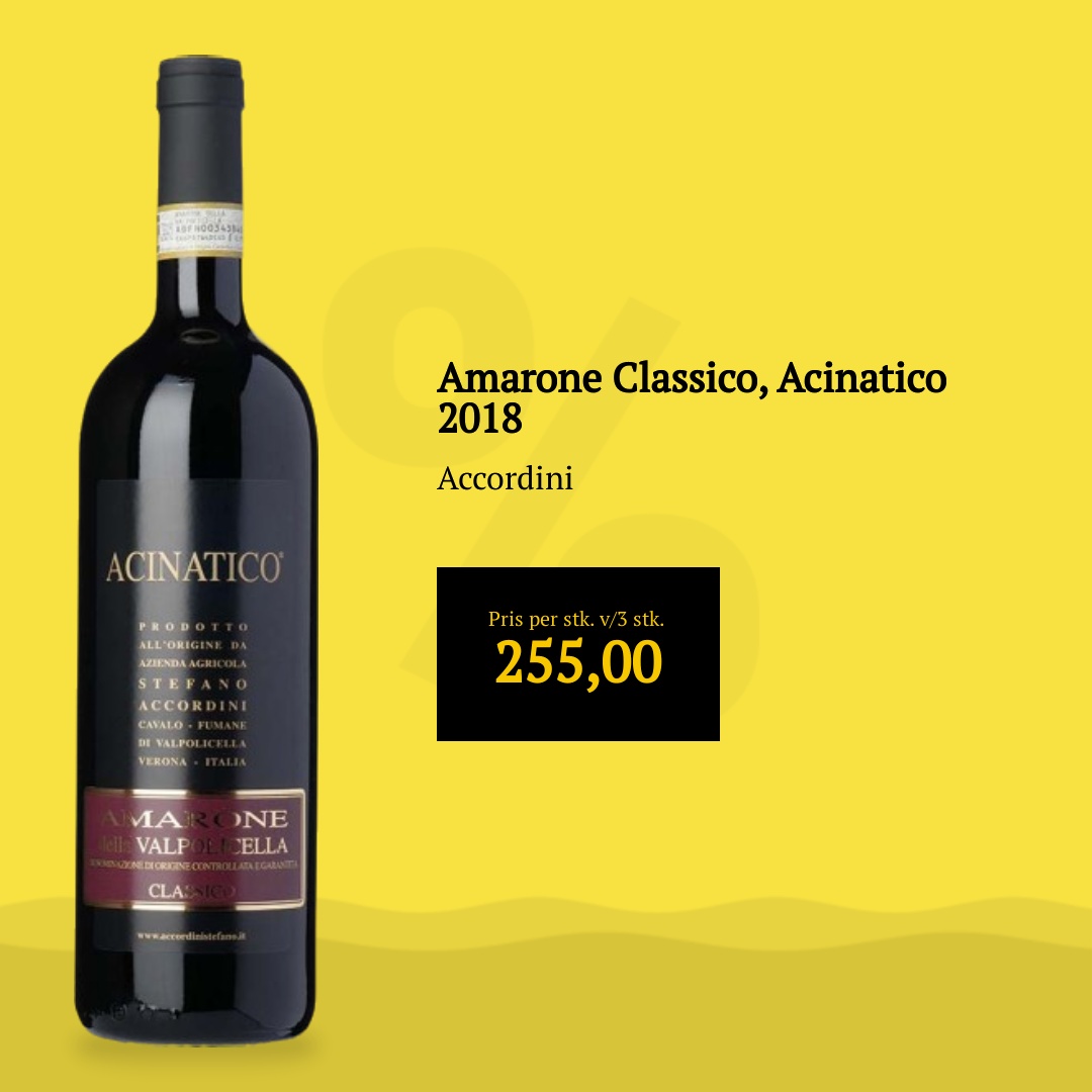  Amarone Classico, Acinatico 2018