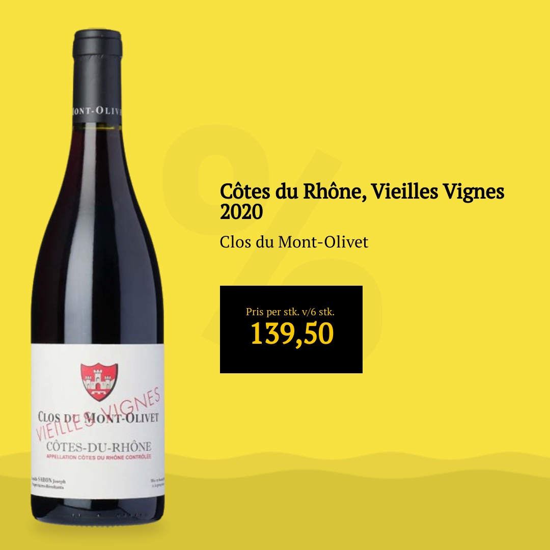 Clos du Mont-Olivet Côtes du Rhône, Vieilles Vignes 2020