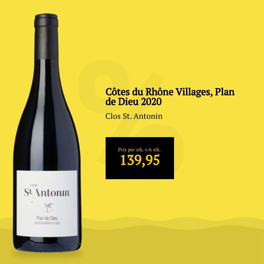 Clos St. Antonin Côtes du Rhône Villages, Plan de Dieu 2020