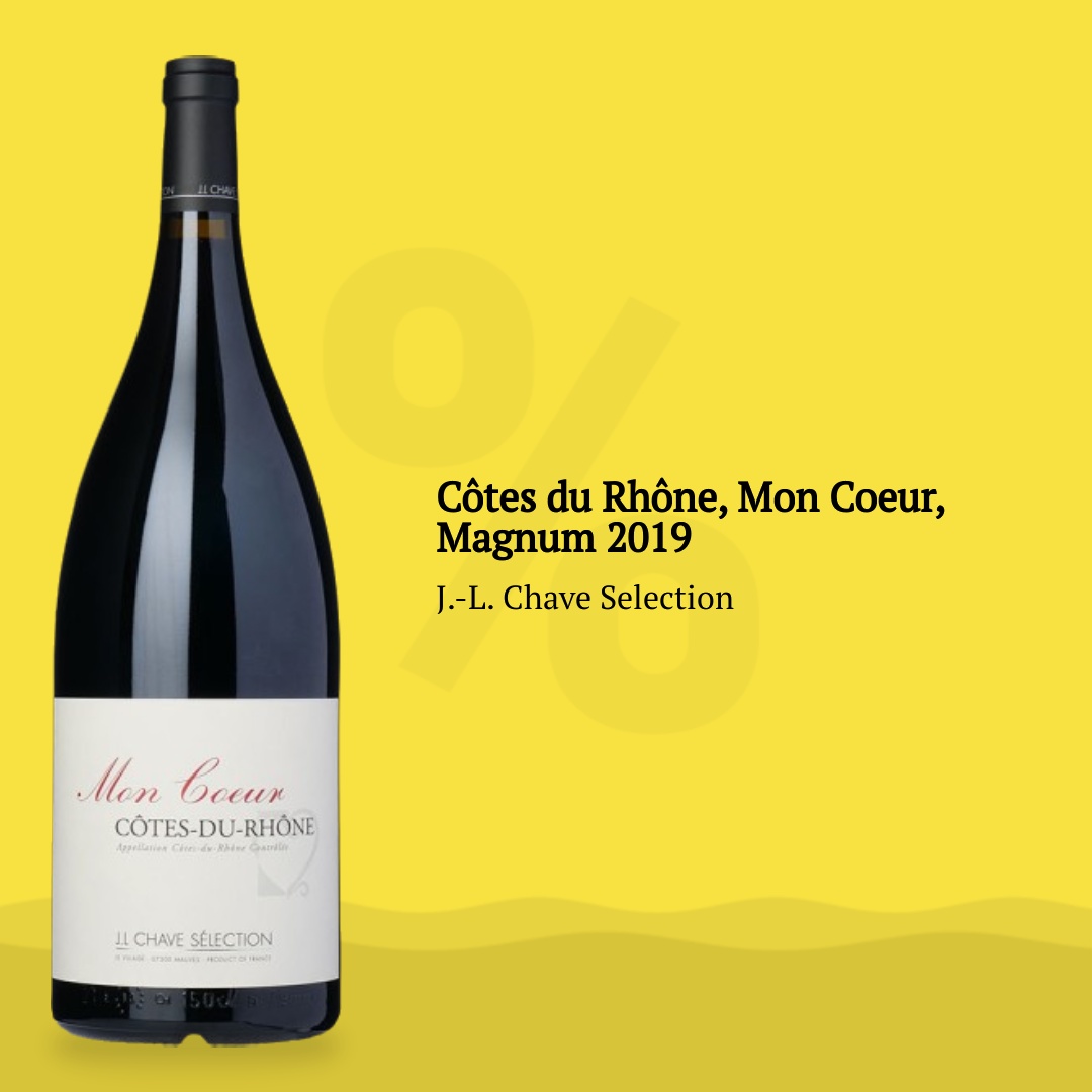 J.-L. Chave Selection Côtes du Rhône, Mon Coeur, Magnum 2019