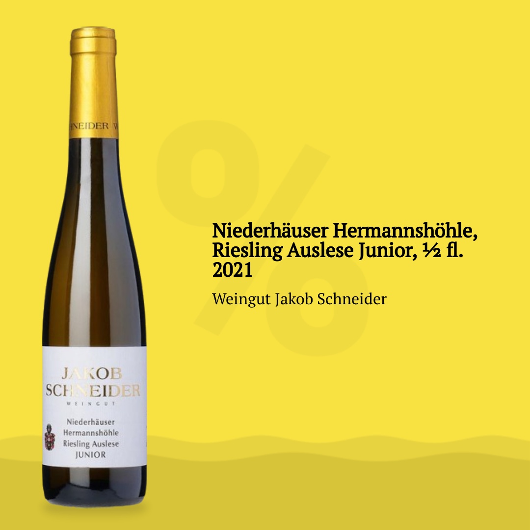 Weingut Jakob Schneider Niederhäuser Hermannshöhle, Riesling Auslese Junior, ½ fl. 2021