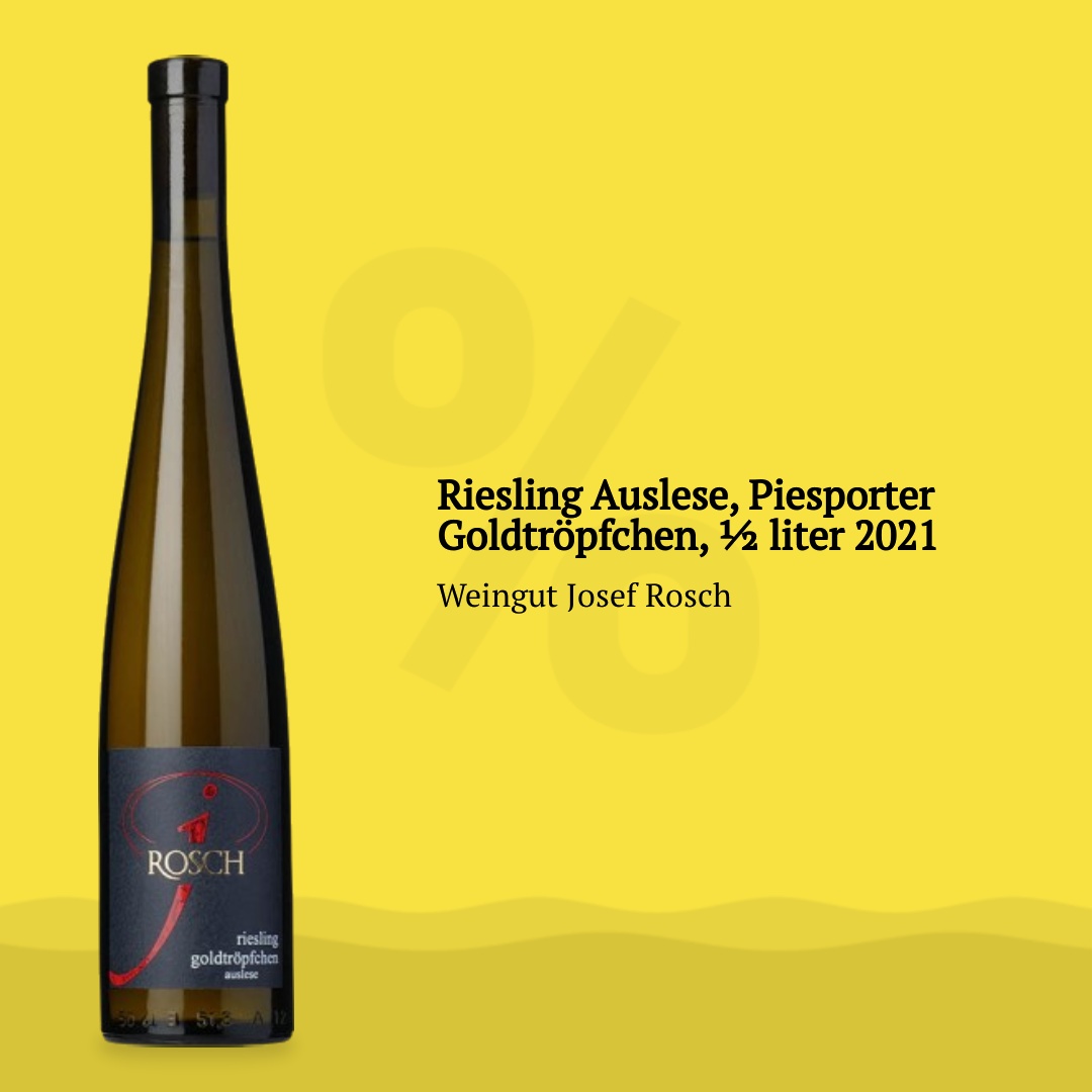 Riesling Auslese, Piesporter Goldtröpfchen, ½ liter 2021