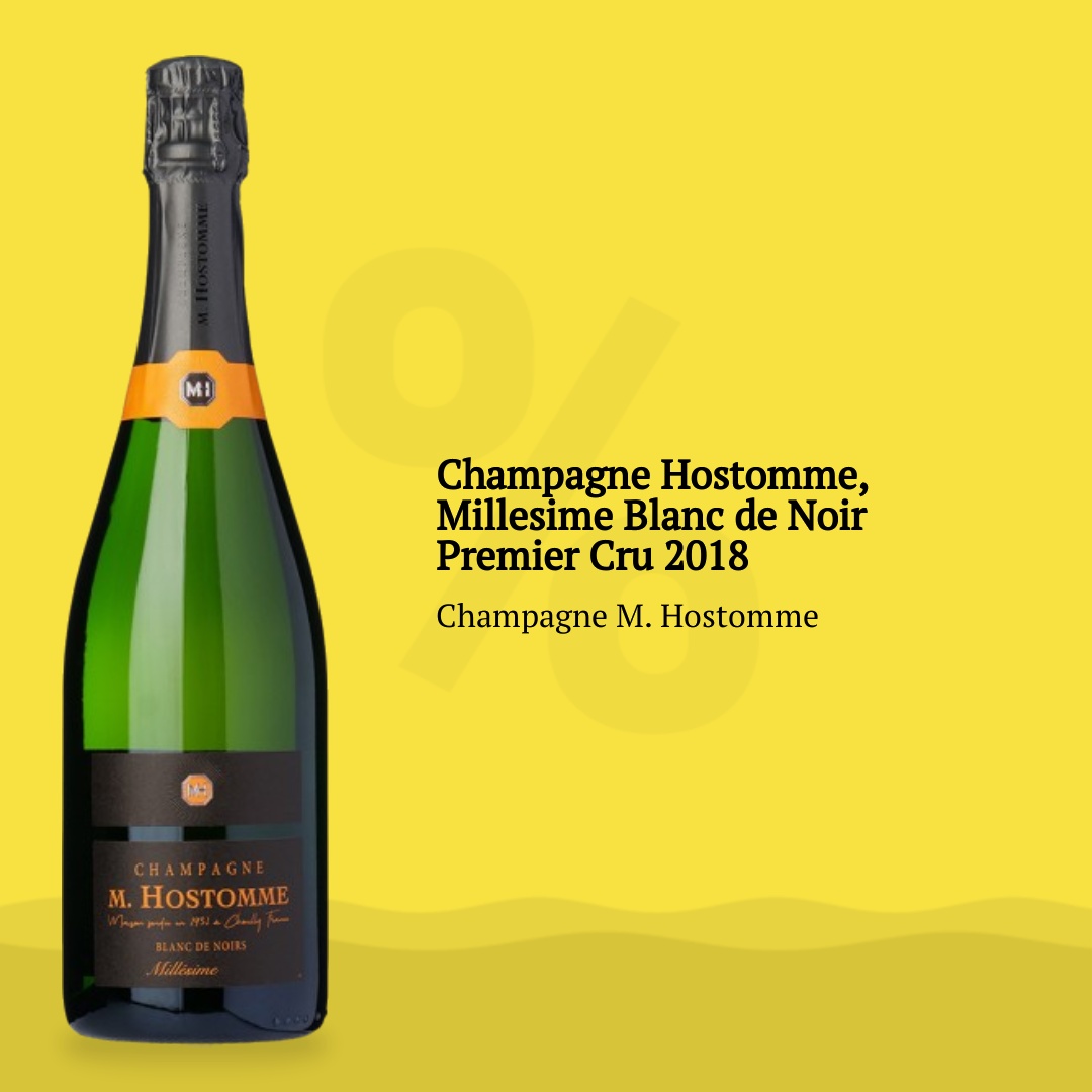 Champagne M. Hostomme Champagne Hostomme, Millesime Blanc de Noir Premier Cru 2018