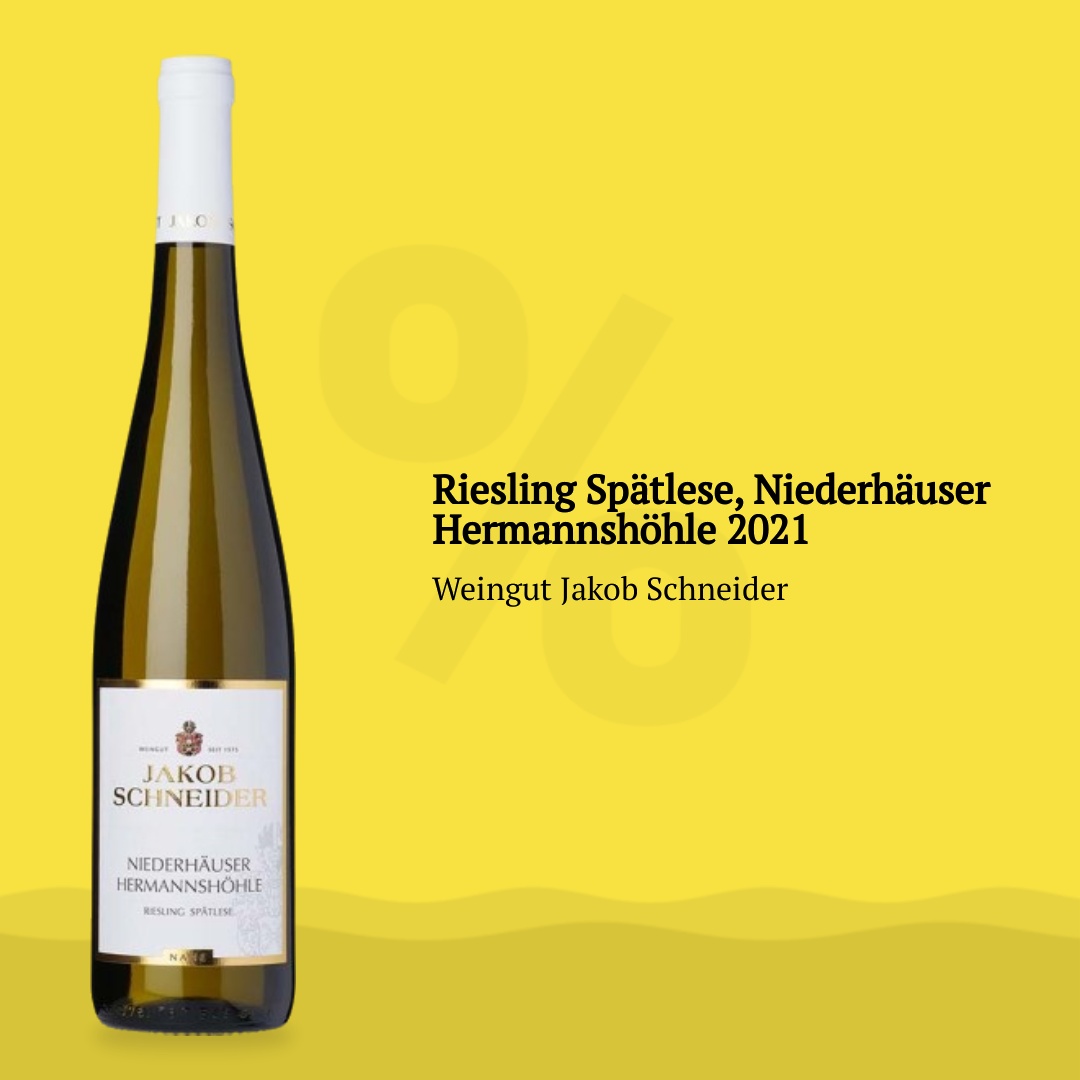 Weingut Jakob Schneider Riesling Spätlese, Niederhäuser Hermannshöhle 2021