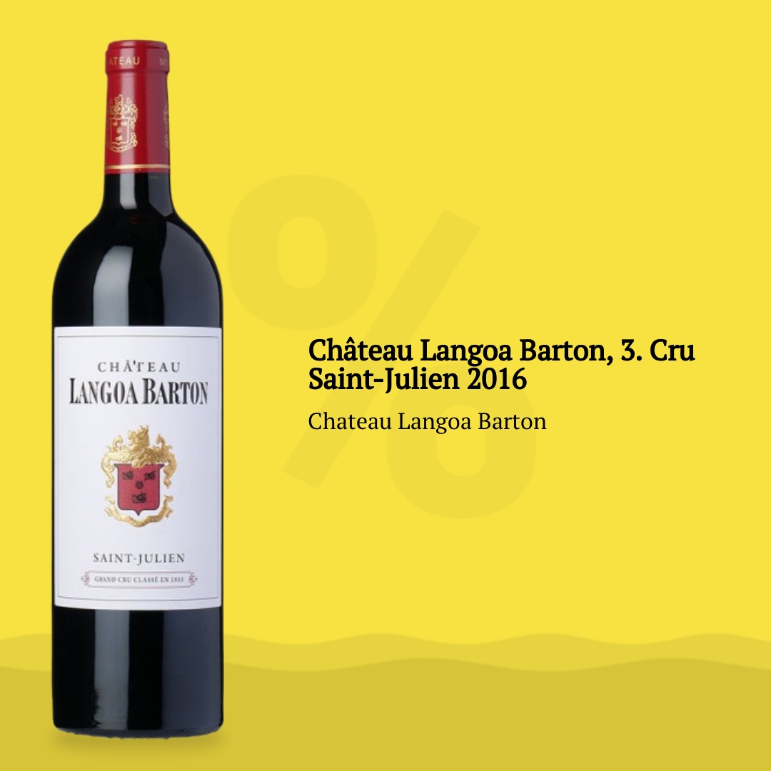 Se Château Langoa Barton, 3. Cru Saint-Julien 2016 hos Jysk Vin