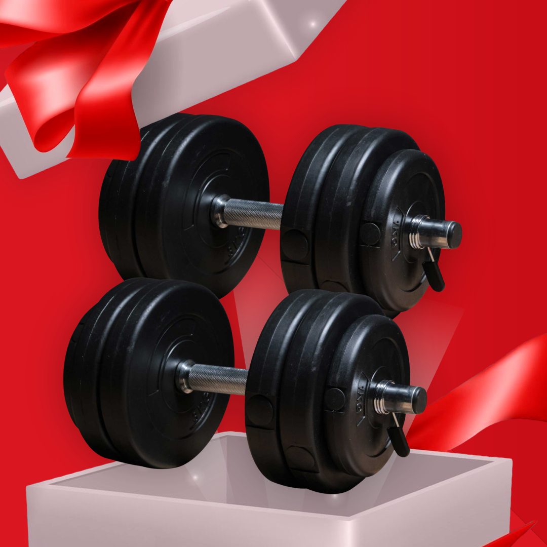 FIT'N SHAPE 2 X JUSTERBAR HANTEL, 30KG