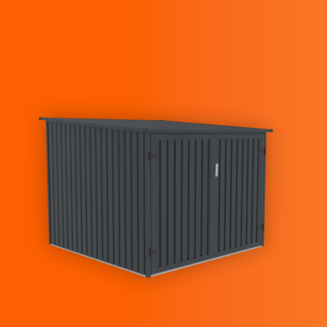 FORNORTH PYÖRÄKATOS NELJÄLLE PYÖRÄLLE 203X198X157CM, TUMMANHARMAA