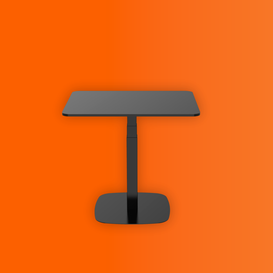 LYKKE MOBILE STÅENDE SKRIVEBORD L200, ELEKTRISK, SVART, 90 X 55CM