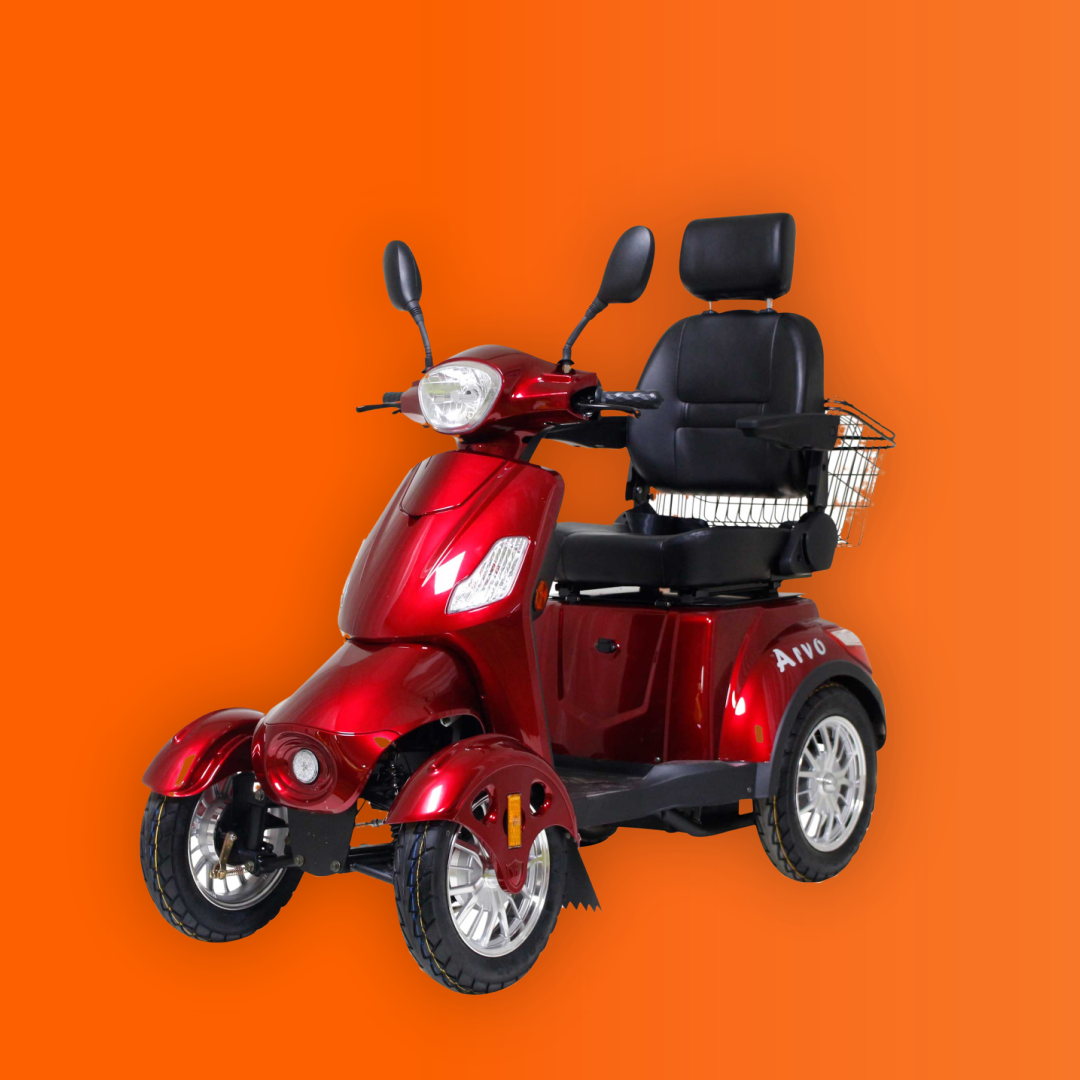 ARVO PROMENADSCOOTER P400 RÖD