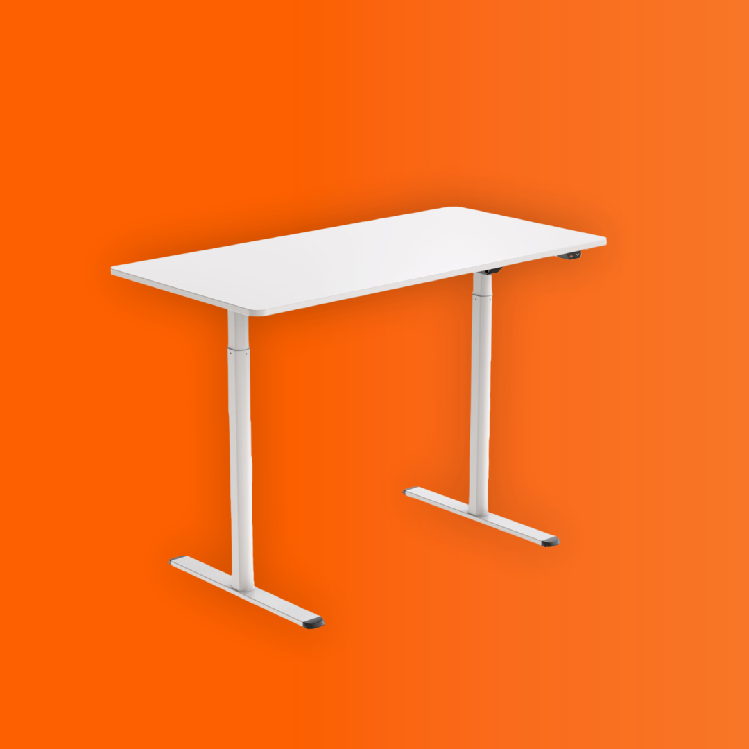 LYKKE ELEKTRISK HEV SENK SKRIVEBORD 140X70CM NORDIC, HVIT