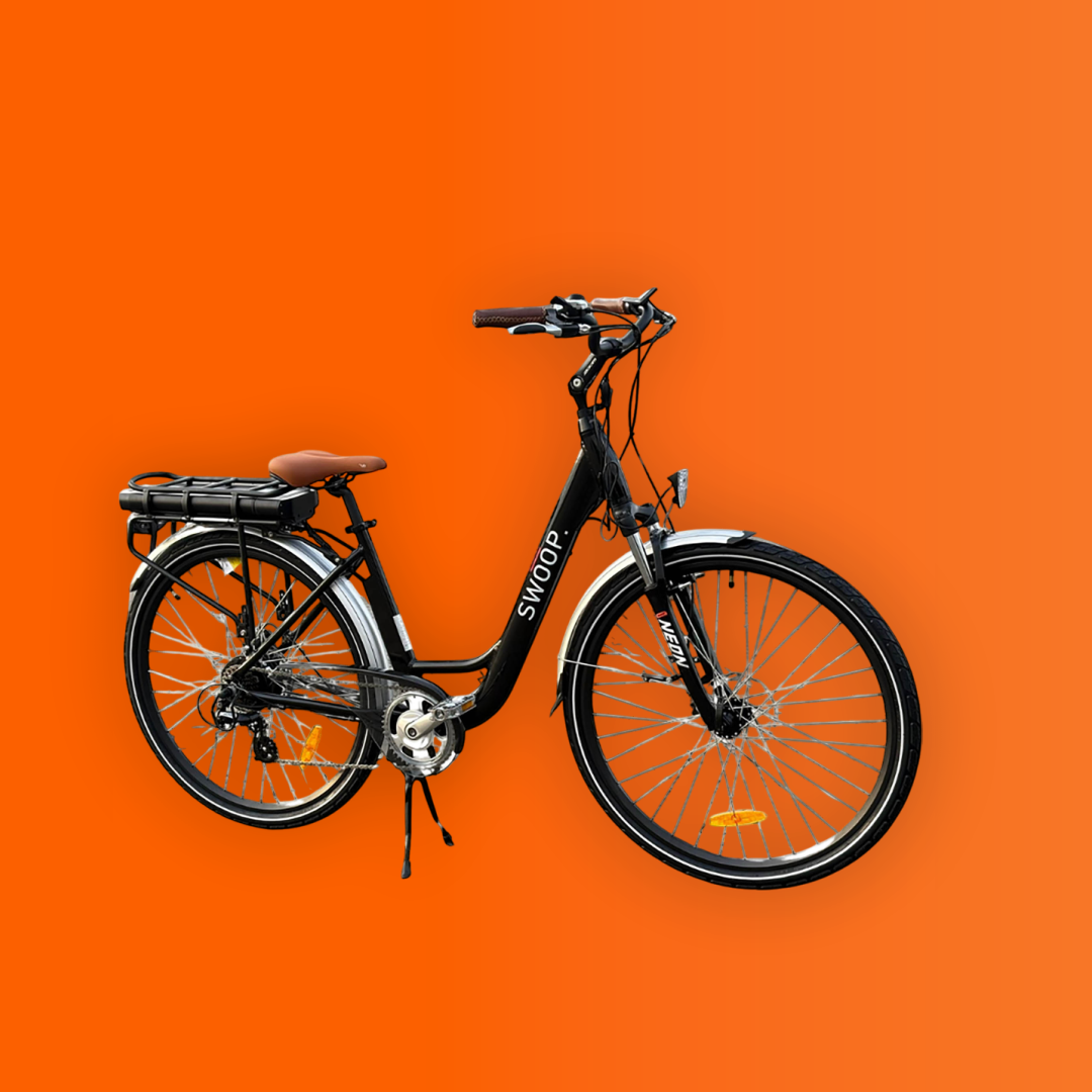 SWOOP ELCYKEL FÖR STADSKVINNOR, 28, SVART