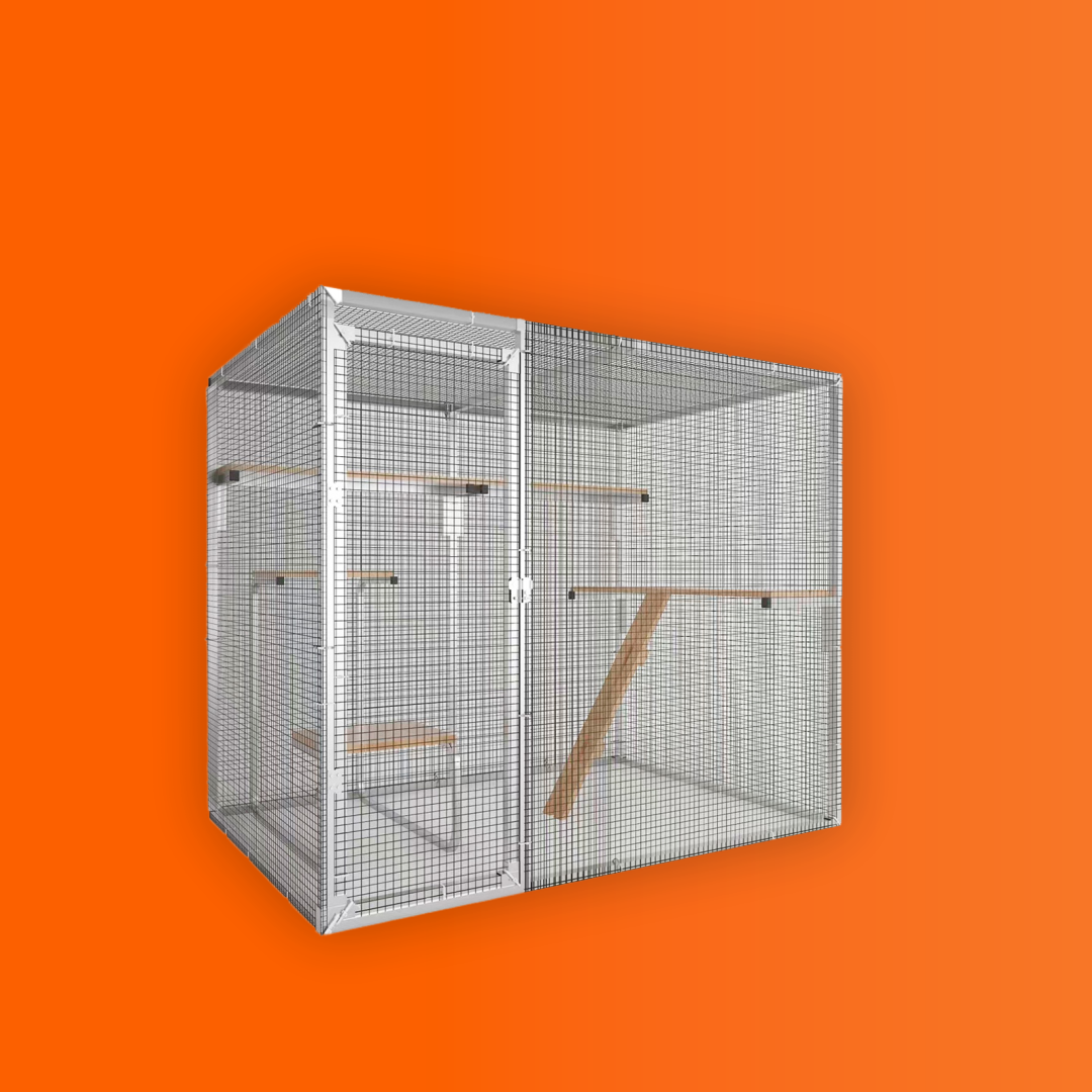 TREKKER UDENDØRS KATTEGÅRD 2,5X1,5X1,95M