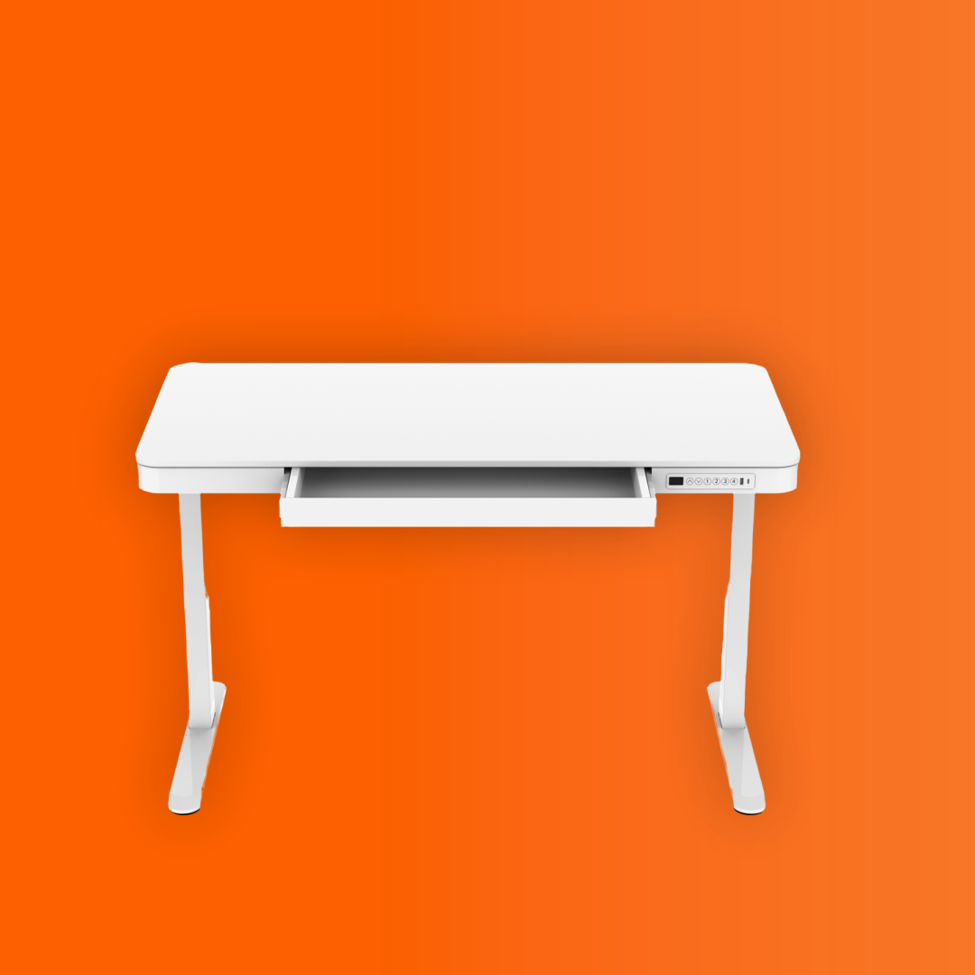LYKKE ELEKTRISK HEV SENK SKRIVEBORD 120X60CM POLAR, HVIT