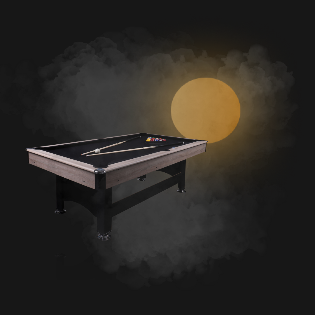 BLACKWOOD BILJARDIPÖYTÄ, BASIC 6' BLACK