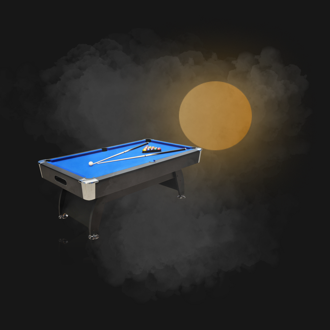 BLACKWOOD BILJARDIPÖYTÄ, 8' OFFICIAL BLACK