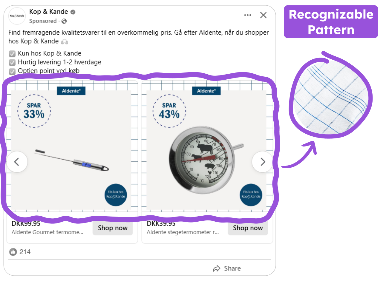 A familiar grid that helps you recognize products faster and trust the offer