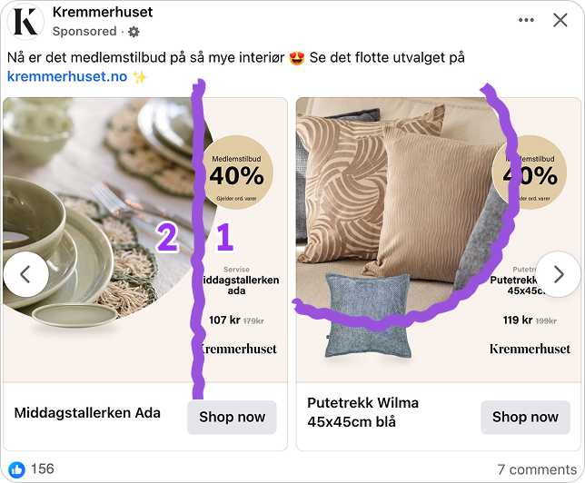 A well-balanced layout that doesn’t distract from the product