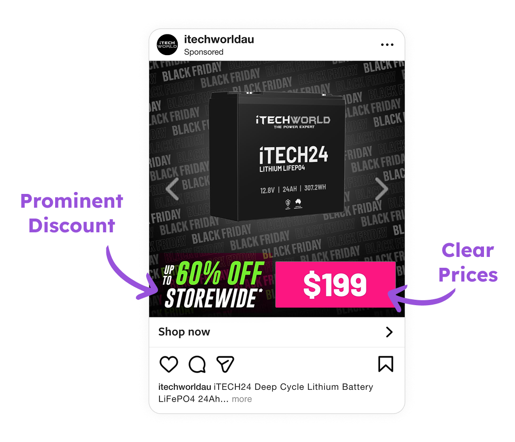Clarity through pricing and offer visibility.