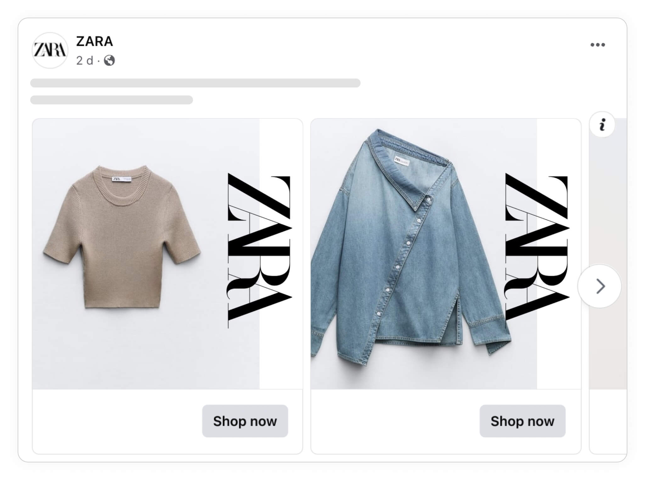 zara catalog ad example v2