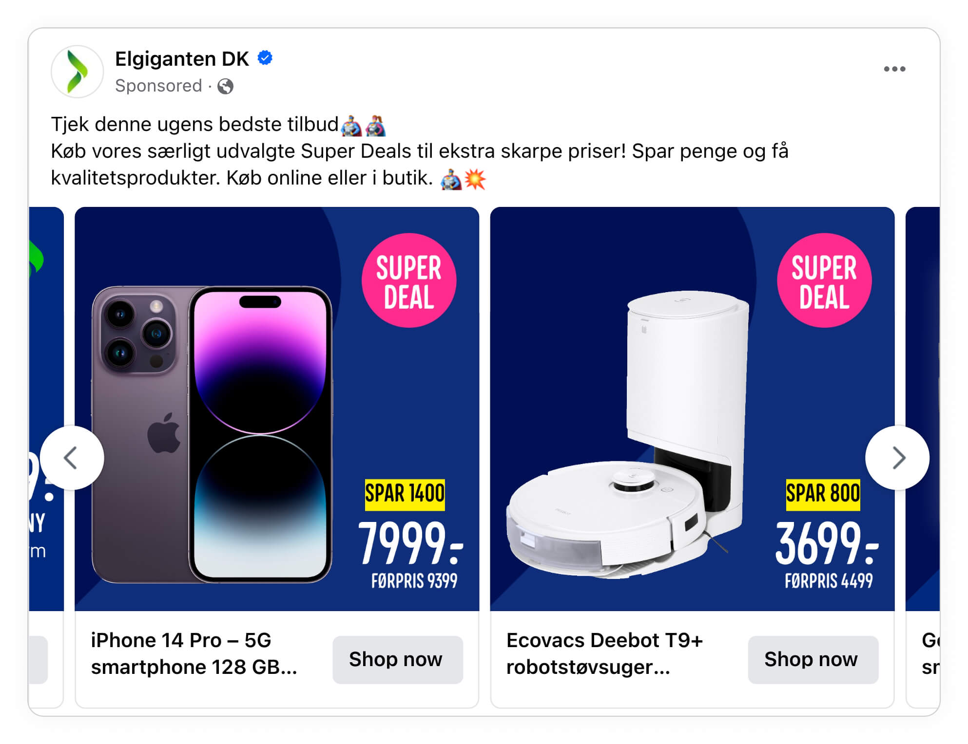 Elgiganten spot deal example