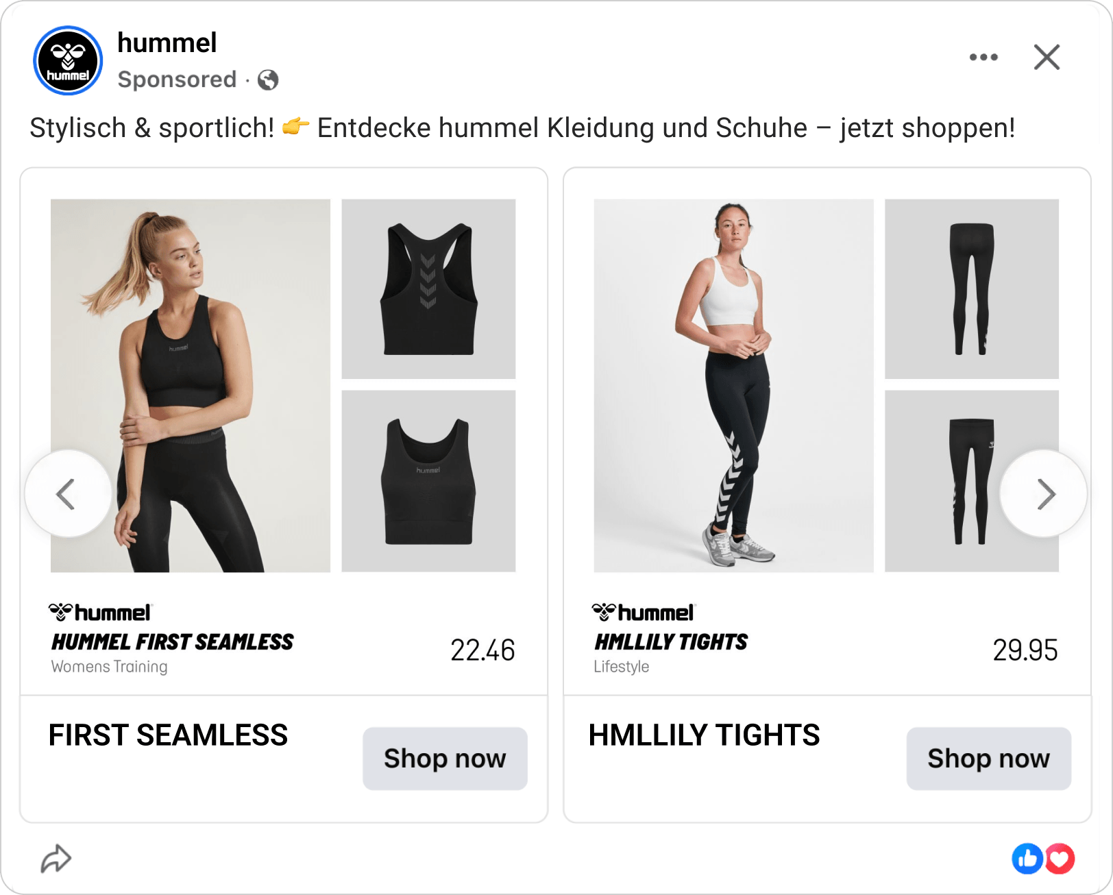 Hummel Catalog Ad on Meta