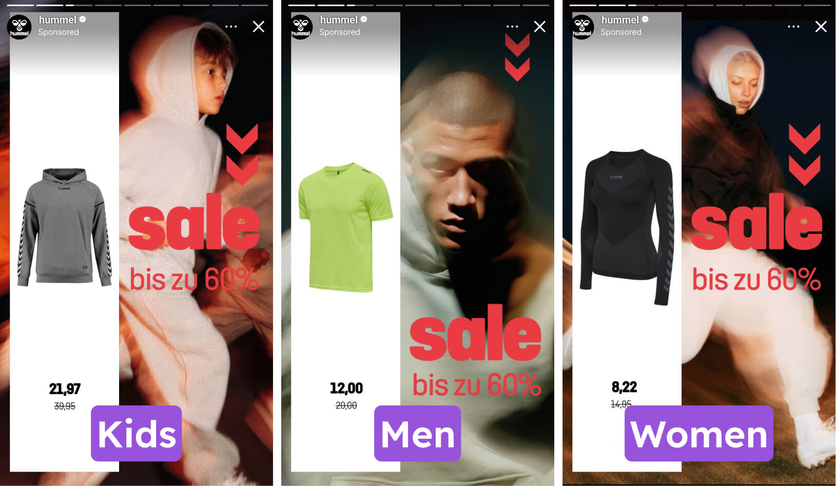 Hummel adapt to placement story catalog ad meta