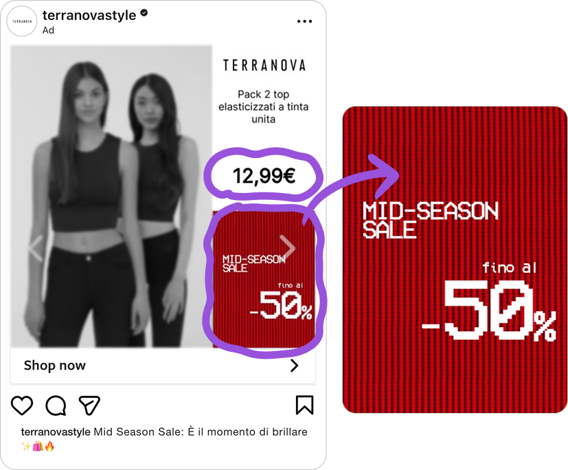 Showing the deal clearly: price, discount, and design