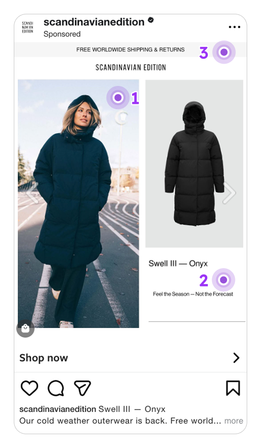 Strong layout logic and information hierarchy