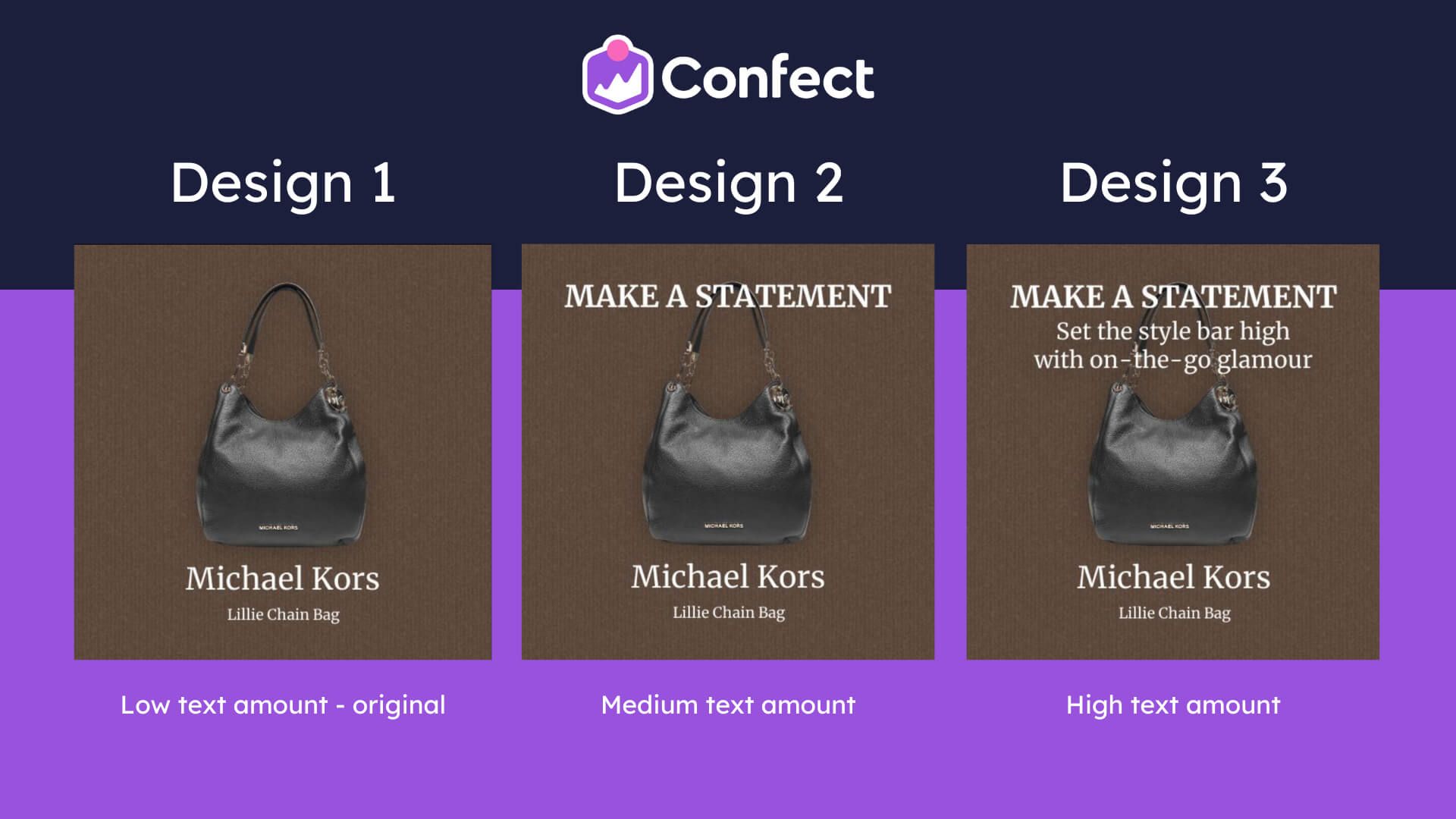 a/b test micael kors example