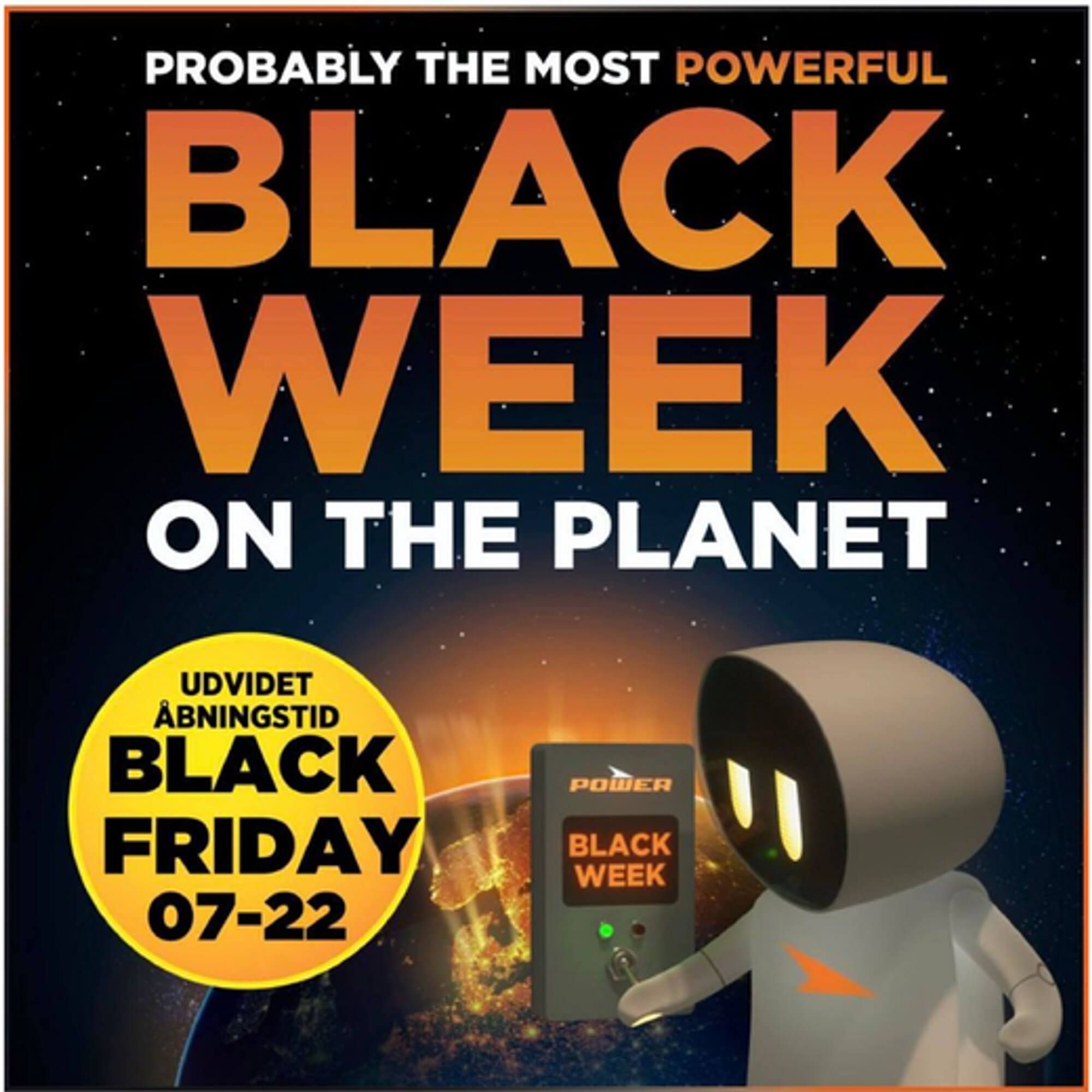 ad exmaple using urgency black week