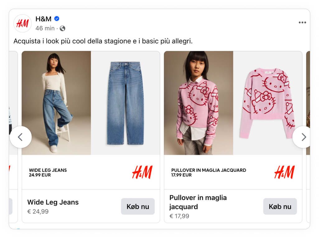 affordable low-cost discount brands catalog ad h and m
