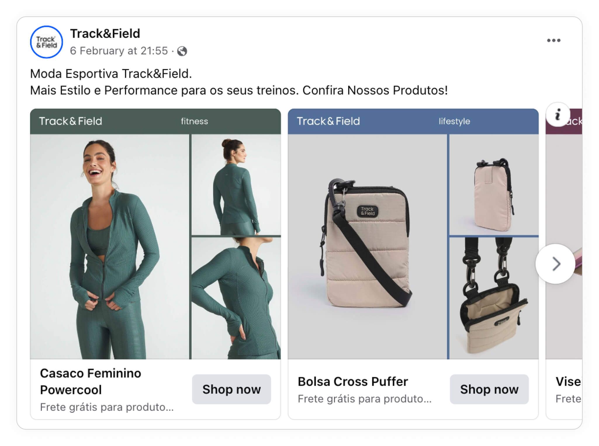 bottom funnel retargeting trackfield catalog ad