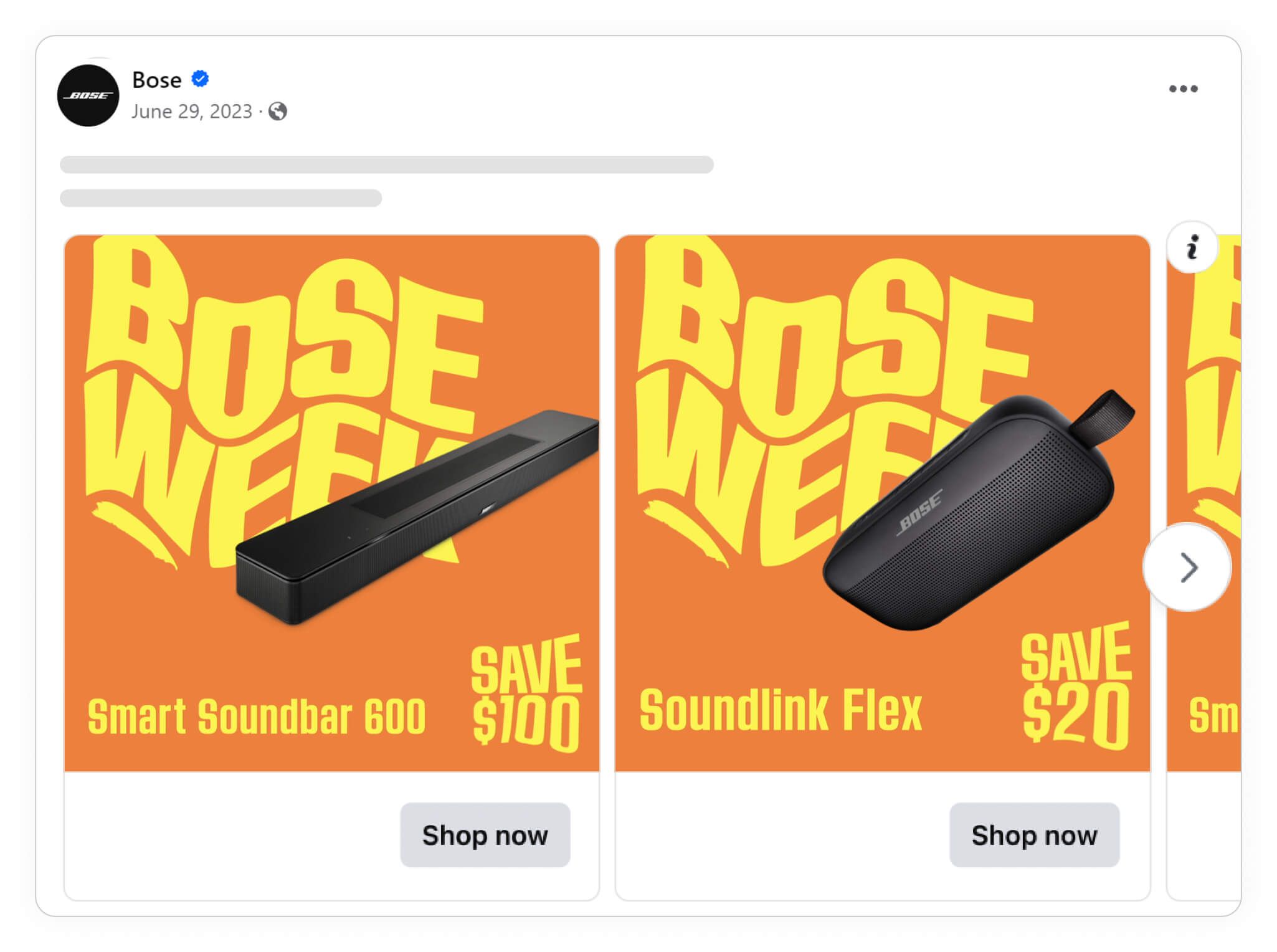 brands and dtc companies catalog ad bose