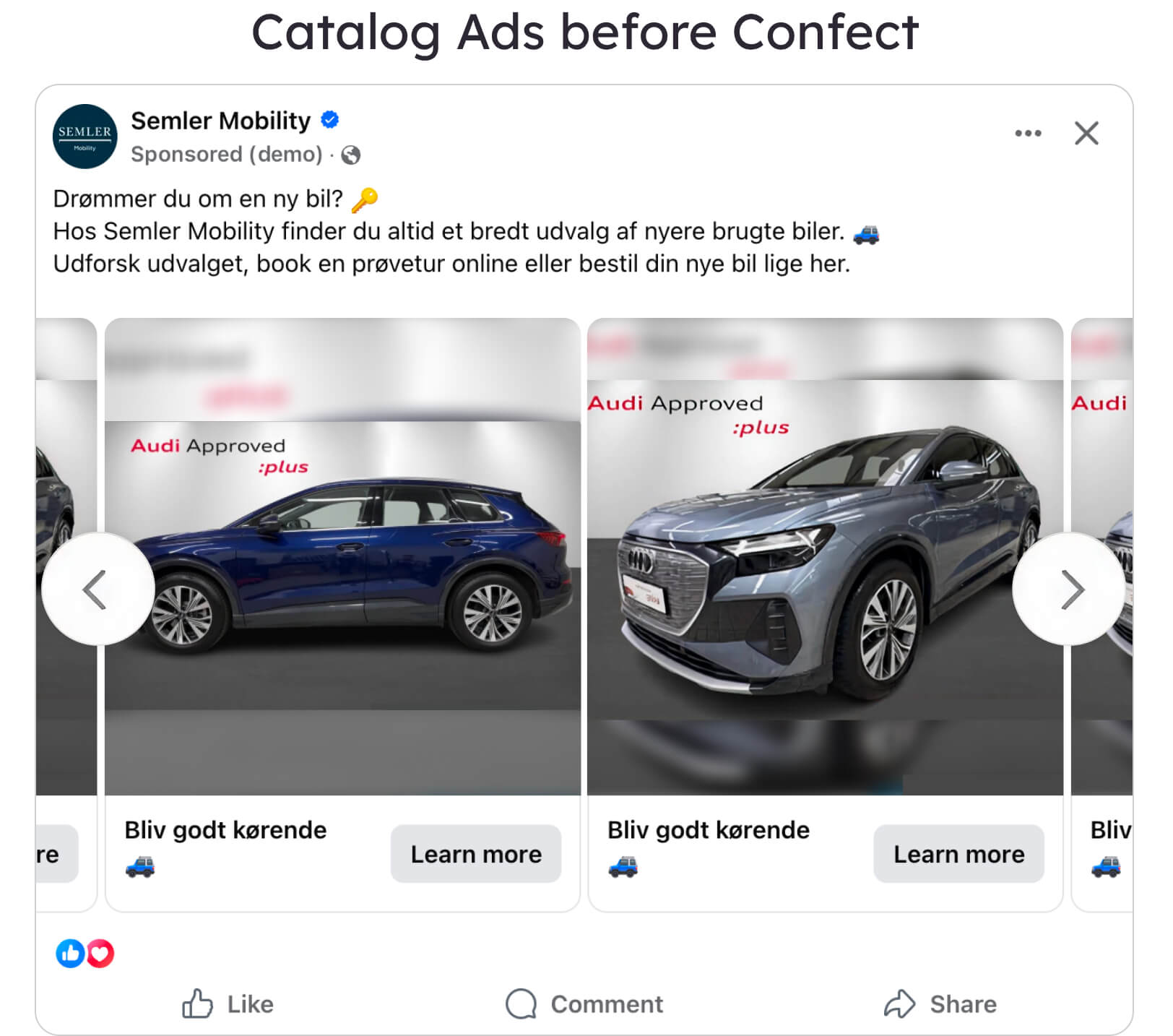 Catalog Ads before Confect