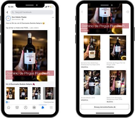 catalog ad based instant experience and collection ad